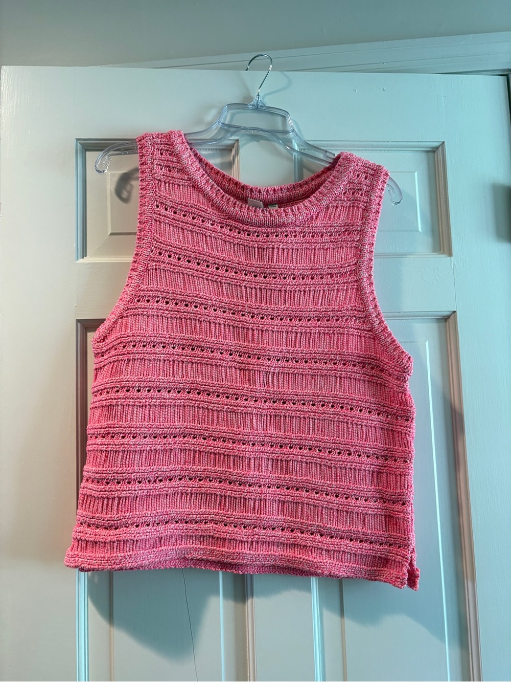 Dolan Hot Pink Knit Sweater Tank Top